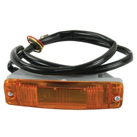 Empi 98-1071-B Amber Turn Signal Assembly F/Vw Bug Bumper W/Signal Holes, Each