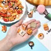 Ipotkitt 60pcs 12 Styles Baking Theme Resin Cabochons Bread Vegetable