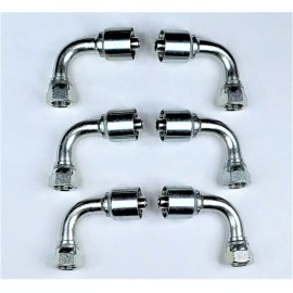 CR Performance 6 Hydraulic Hose Fittings - 1/2 ID Hose X -08 JIC 90 Degrees