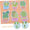 Tofficu Mini Note Pads Cactus Stickers Self-Stick for Nursing School