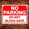Shawprint Limited No Parking, Do Not Block Gate Warning Sign.
