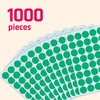 1000 Pieces, 1 inch - Green Dot Stickers, Round Circle