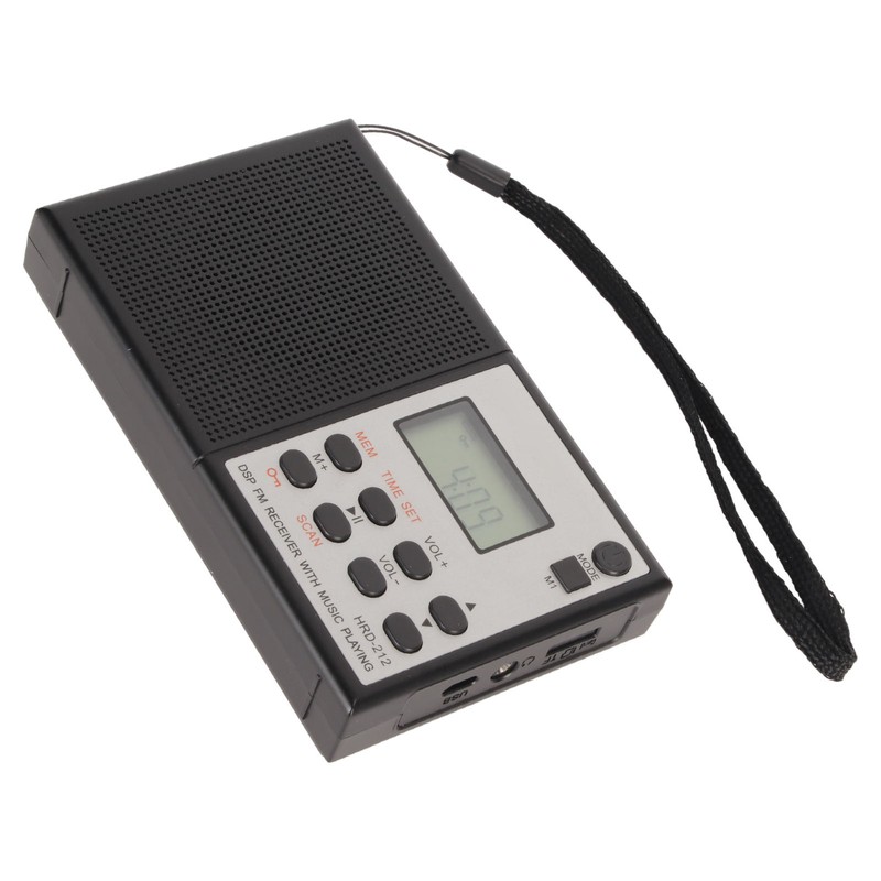 Digital Radio Bluetooth MP3 Player Rechargeable Supports Memory Card DSP