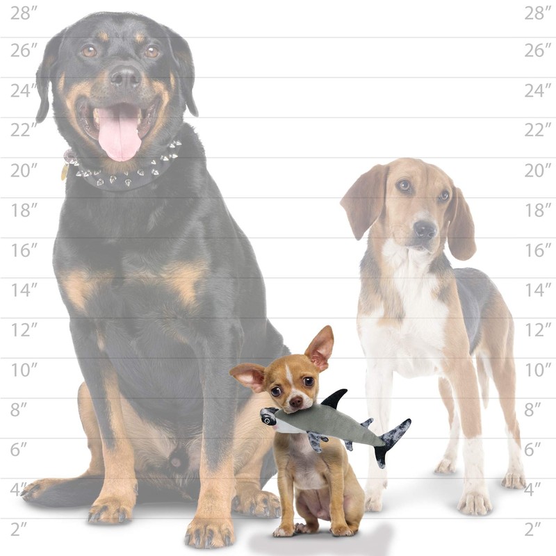 MIGHTY- Ocean Hammerhead- Junior- Squeaker - Multiple Layers. Made Durable,