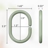 Amazer Shower Curtain Hooks Rings, 24 Pcs Shower Curtain Rings,