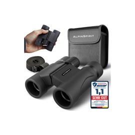 AlpinSpirit Pocket Binoculars 8 x 21 - Mini Binoculars - [Unforgettable Moments] - Lightweight and Compact - Test Winner - for Glasses Wearers, Outdoor Binoculars for Hiking, Travel, Bird Watching