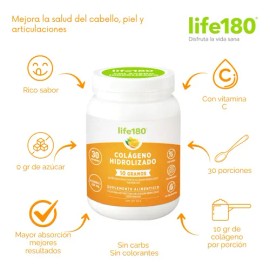 Colágeno Hidrolizado De 320g Para 30 Porciones Sabor Naranja                                                                                          