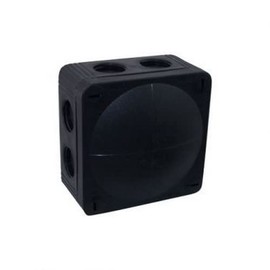 WISKA 85MM X 85MM X 51MM BLACK CONNECTION BOX ADAPTABLE BOX PLUS ABM LAMP CATALOGUE