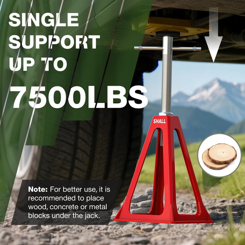 SHALL RV Stabilizer Jacks, 4-Pack Heavy Duty Aluminum Jack Stands