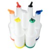 Cocktailor 32 oz. Bar Juice Pour Bottles (7-pack Rainbow Assortment)