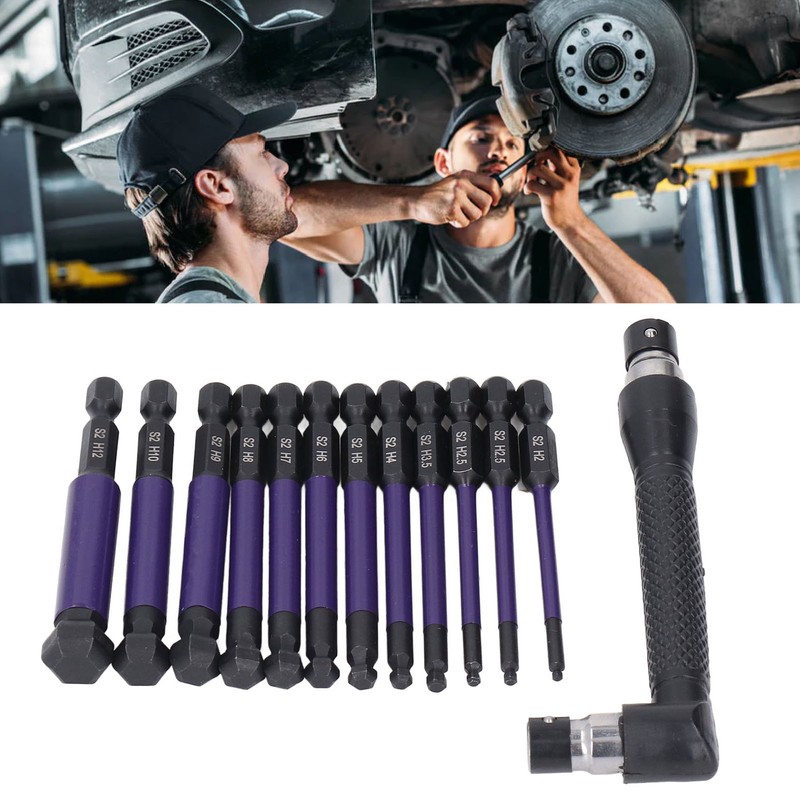 13PCS Set Hex Ball Bit Set 1/4 S2 Alloy Steel