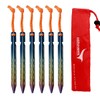 Goshawk 6 Pcs Titanium Outdoor Camping Trip Tent Peg Ground