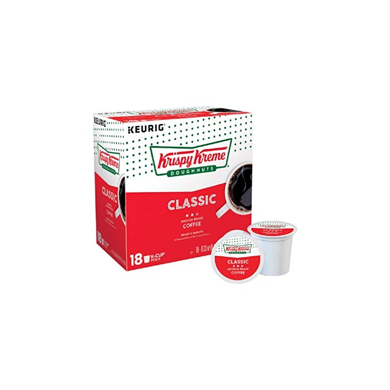 Keurig Krispy Kreme Doughnut Coffee K-Cups (18 K-Cups)