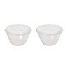 2x 0.6L Pudding Bowl