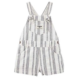 OshKosh B'gosh Baby Girls' Striped Jacquard Shortalls - 9 Months