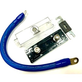 225FWY 1/0 gauge battery Upgrade Wire ANL Fuse Kit with Ring terminals and 150amp Fuse
