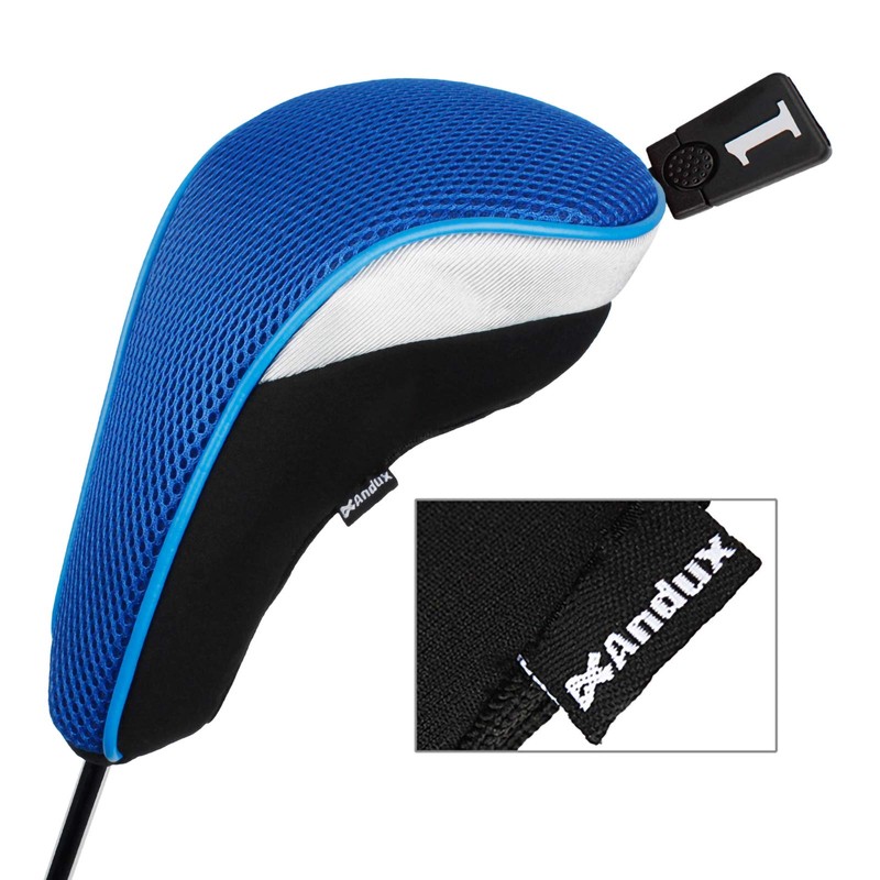 Andux MT/MG Golf Driver Head Covers with Interchangeable Tag Numbers,Set