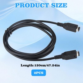 Game Link Cable for GBA and GBA SP+Multiplayer Connection Cord+6-Pin Secure Interface+2 Pieces+3.94 Feet Length+Gaming with Friends and Family