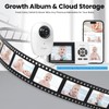 Simyke Smart Baby Monitor with 2 Cameras and Audio,App,Long Range,Night