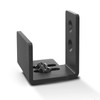 JUBEST Matte Black Floor Guide Wall Mount Sliding Barn Door