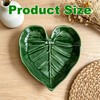 Leaf Ceramic Spoon Rest,Leaf Shaped Decorative Utensil Holder for Gift