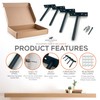 Heavy Duty Floating Shelf Bracket - Invisible Hidden Shelf Supports