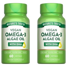 Nature's Struth Vegetable Omega-3 DHA 250mg 60 softgels, 2 pcs / 네이처스트루스 식물성 오메가3 DHA 250mg 60소프트젤, 2개