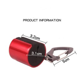 Paquete de 4 soportes para caña de pescar portátil, clip para caña de pescar con llavero, accesorios para aparejos de pesca con mosca, herramientas de asistente