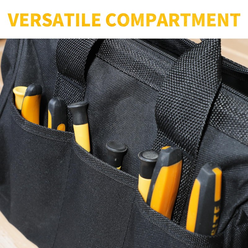 C P CHANTPOWER Tool Bag, Wide Mouth & Portable Canvas