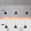 ALAISLYC 3-Light Plug in Pendant Light 22FT Industrial Hanging Lamp