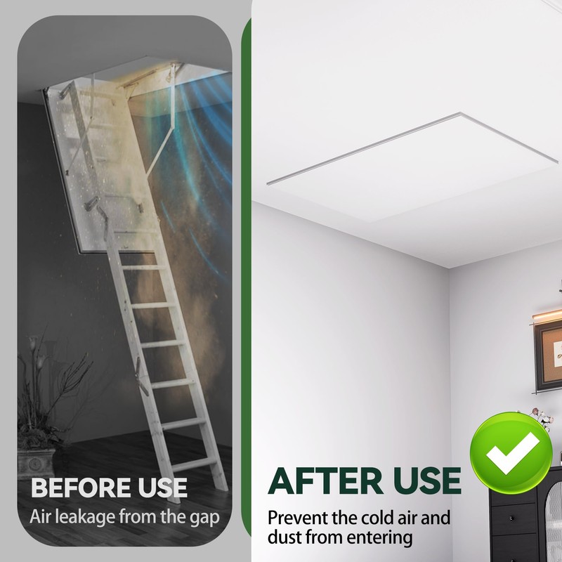 Flehomo Insulation Cover Kit for Attic Stairs & Ceiling Vent,