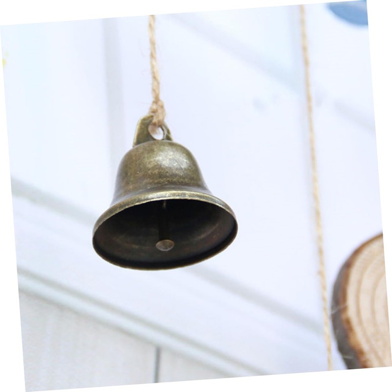 LALAFINA 10pcs Bronze Bell Accessories DIY Hand Bell for Craft