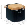 Vessia - Ceramic Sugar Bowl with Bamboo Lid with Sugar