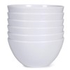 Melamine Cereal Bowls set - 6pcs 20oz White Soup Bowls