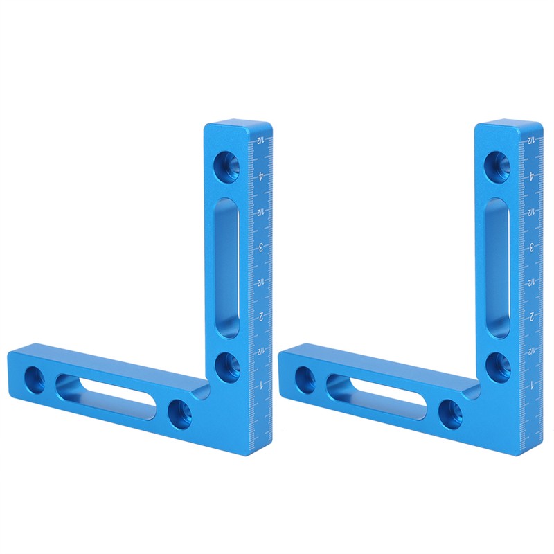 2Pcs/Set Aluminum Alloy Carpenter 90 Degree Right Angle Positioner Clamps