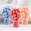 XIAOSHUI Cat Tulip Candle Mold Cat Candle Molds Cat Resin