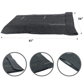 Dining Table Leaf Storage Bag Ultra Soft and Thick Premium Quality Felt Secure Blue 61 x 36 Inches