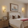 Battery Operated Crystal Wall Sconces Set of 2, Gold Wireless