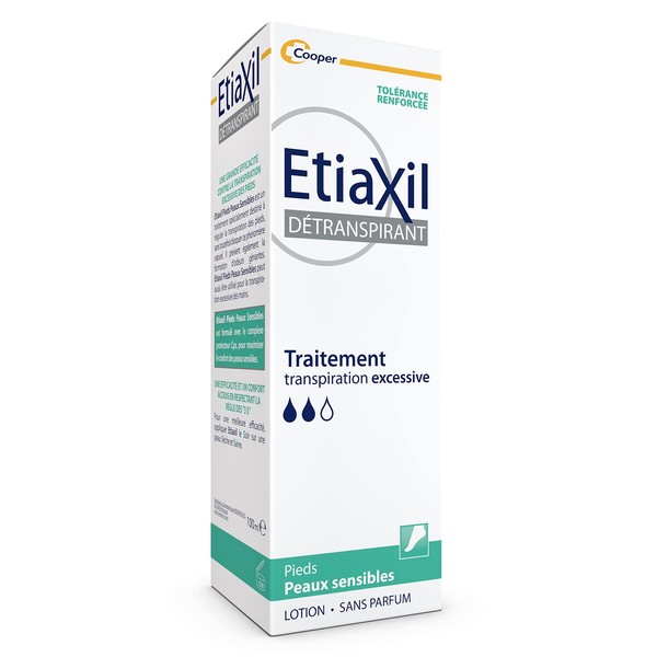 ETIAXIL - Deperspirant - Excessive Sweating Treatment - Feet and Hands - Sensitive Skin - 100 ml