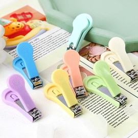 Nail Clippers with Catcher / Rounded Nail Clippers with Cover Case Nail Clippers-07. Blue 10ea