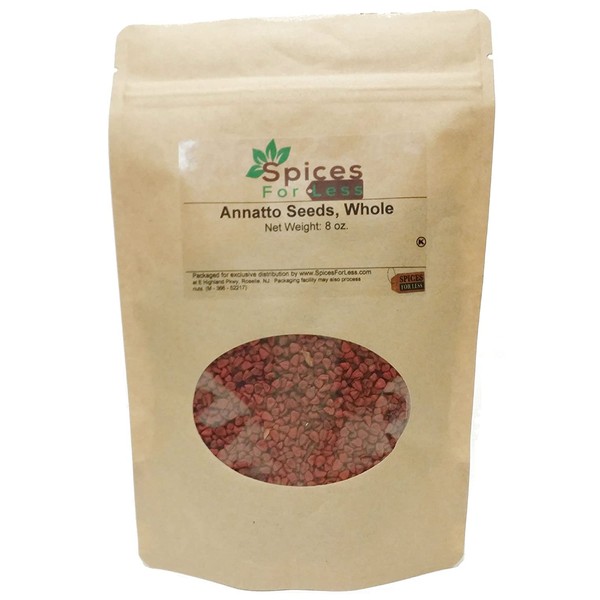 SFL Annatto/Achiote Seeds, Whole - 8 Ounces - Kosher