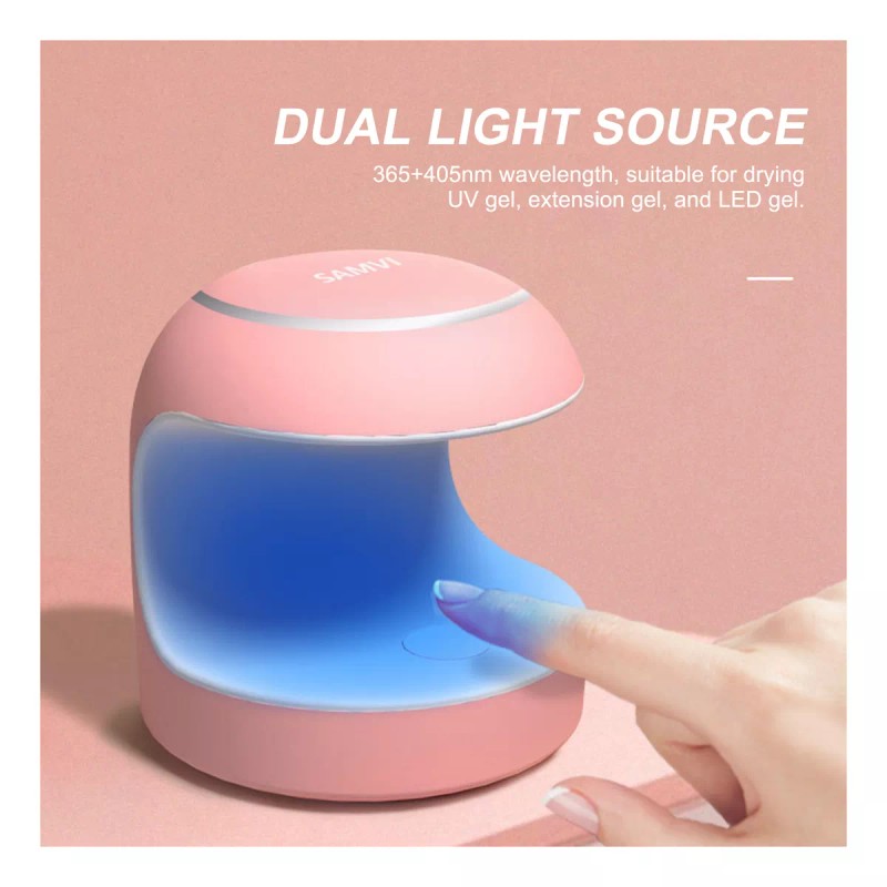 Manicure Kits Mini Lámpara De Uñas Uv Led Gel Polish
