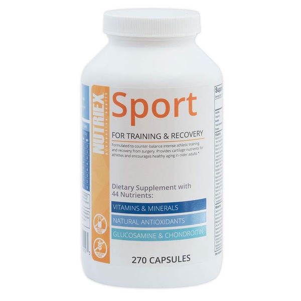 Nutriex Sport Comprehensive Multivitamin Supplement with Glucosamine & Chondroitin 270 Capsules