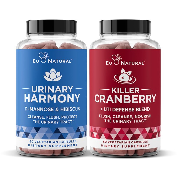 Urinary Tract Supplement Duo, Urinary Harmony + Killer Cranberry, UT