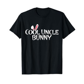 Cool Uncle Bunny Family Rabbit Gift Matching Couple Easter T-Shirt