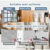 Zgwansui 6 PCS Adhesive Wall Clips for Hanging, Tapestry Hangers