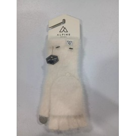 Alpine Design Women's Cream Color Fuzzy Rib Pop Top Gloves. NWT!!! D31