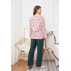 Womens Soft Cotton Pajama Set (Pink-Long Medium)
