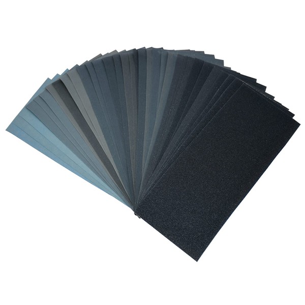 120 To 3000 Assorted Grit Sandpaper, 23 x 9 cm, 36-Sheet (36-Sheet sandpaper)