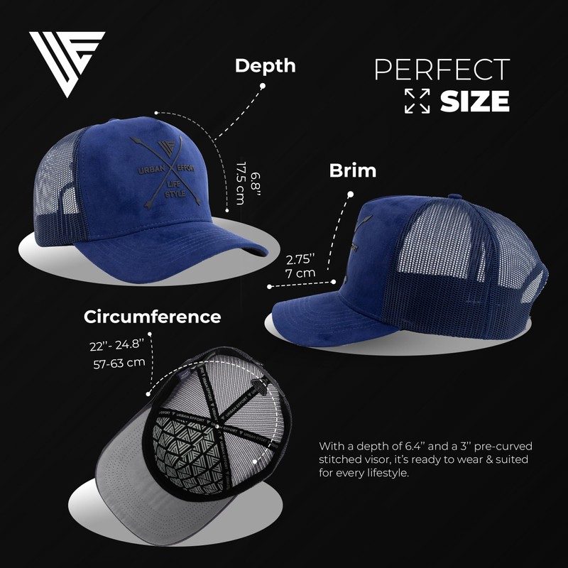 Urban Effort - Gorra de malla trasera para hombres y